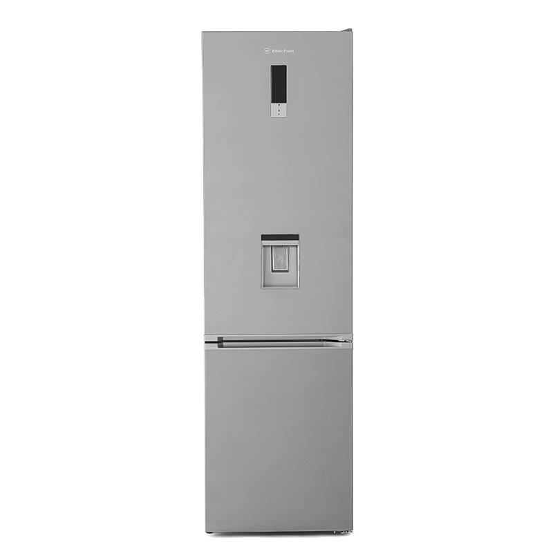 White Point refrigerator with bottom freezer 360 liters water dispenser digital screen stainless WPRC383DWDX