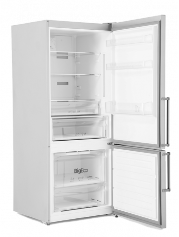 White Point refrigerator with bottom freezer 412 liters digital screen stainless WPRC462DX