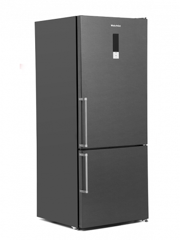 White Point refrigerator with bottom freezer 412 liters digital screen Black WPRC462DB