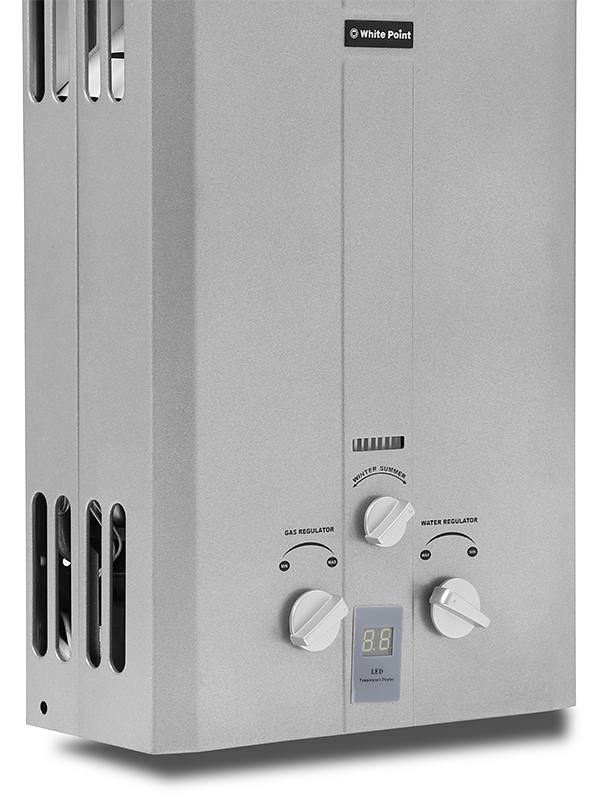 White Point Gas Water Heater 10 Leters in Silver Color WPGWH10LSA With